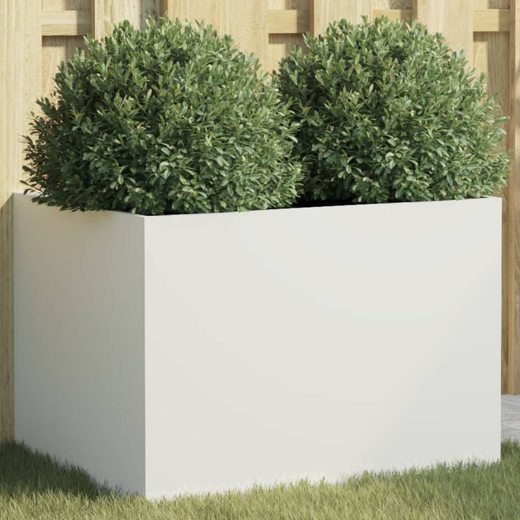 Jardinera Acero Blanco 62x47x46 Cm_1