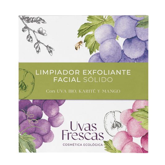 Limpiador Exfoliante Facial Sólido Uvas Frescas 70 gr._0