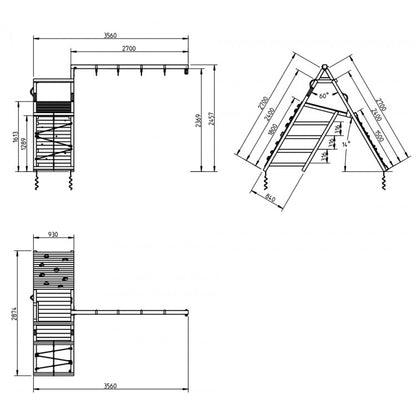 Parque Infantil Masgames Belvedere Xl Con Challenger.