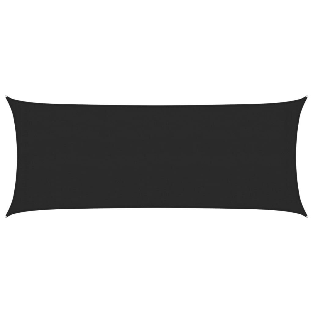 Vidaxl Toldo De Vela Hdpe Negro 160 G/m² 2x5 M_0
