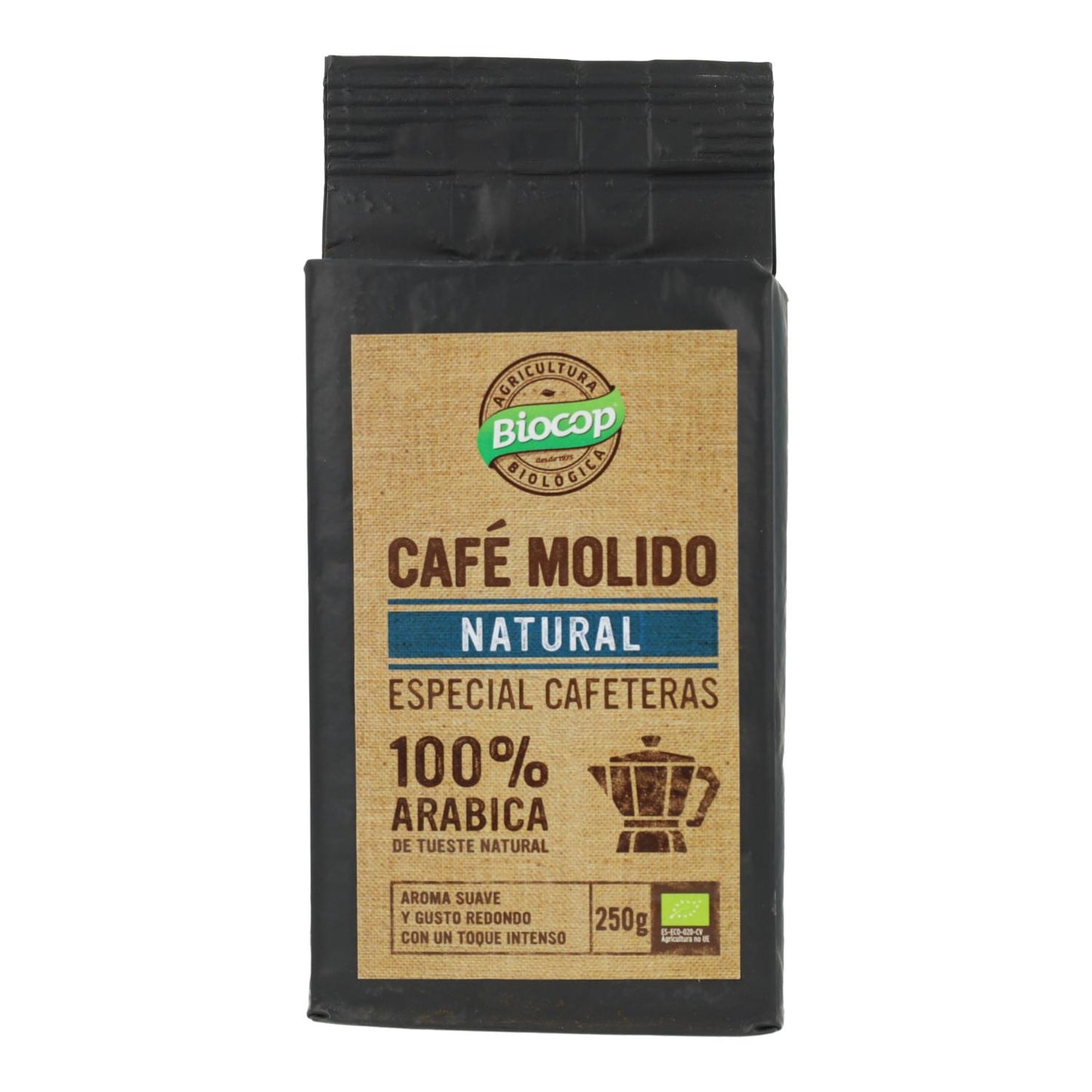 Café Molido 100% Arábica Bio Biocop 250 g