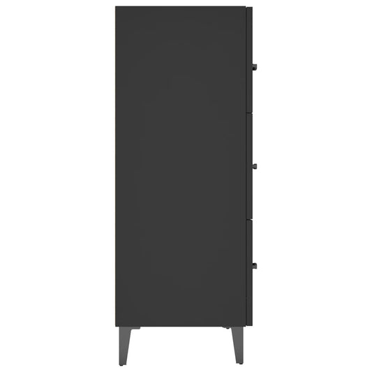 Aparador De Madera De Ingeniería Negro 69,5x34x90 Cm / Vetonek_0