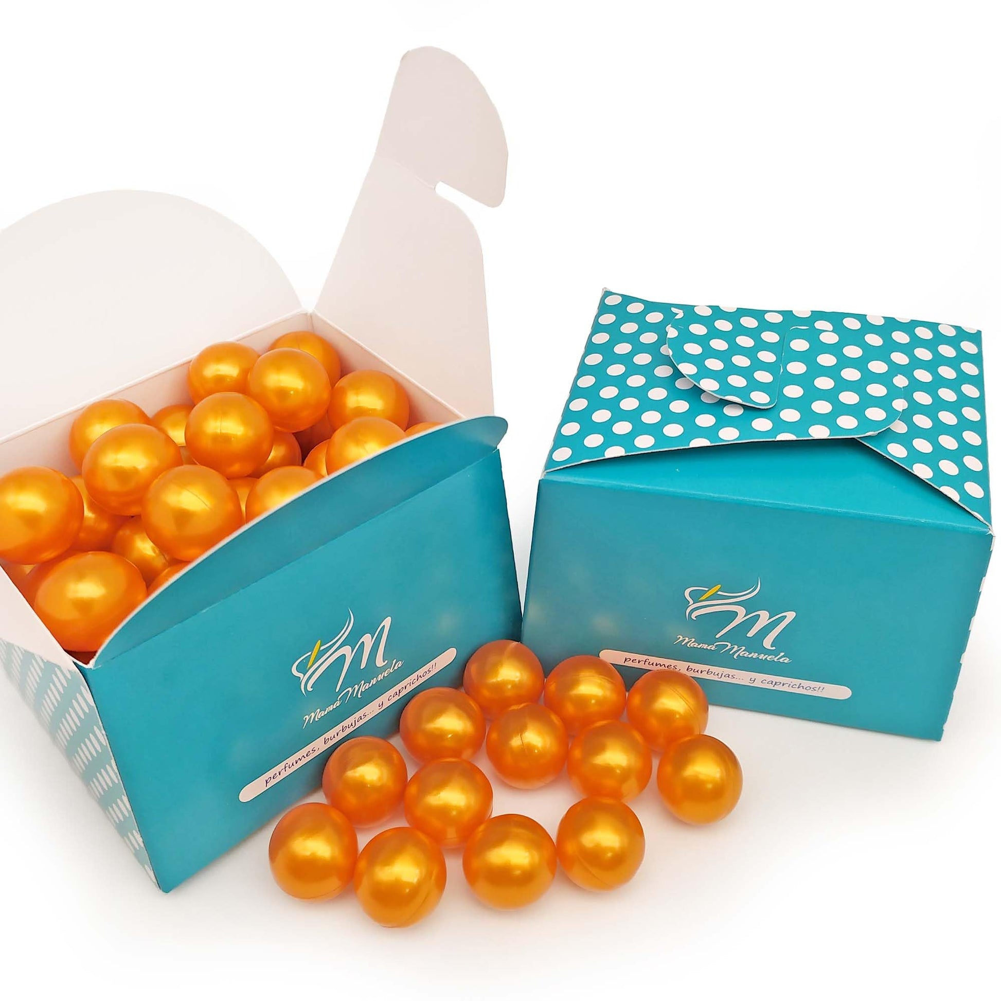Pack 40 Perlas De Baño Aromatizada En Forma De Bola - Con Aceite De Soja - Hidratante Y Aromática - Aroma Monoi_0