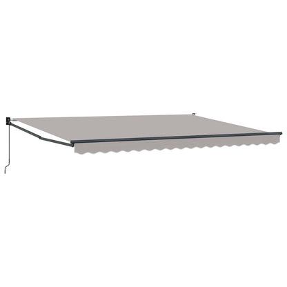 Toldo Retráctil Gris Claro 450 X 300 X 165 Cm_0