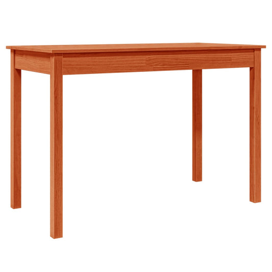 Mesa De Comedor Madera Maciza De Pino Marrón Cera 110x55x75 Cm_0