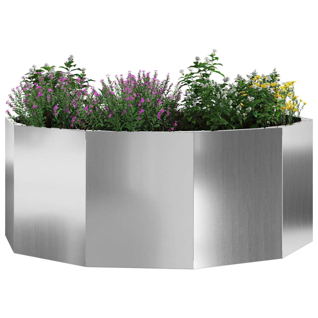 Jardinera Plateado 90 X 90 X 35 Cm Acero Galvanizado_2