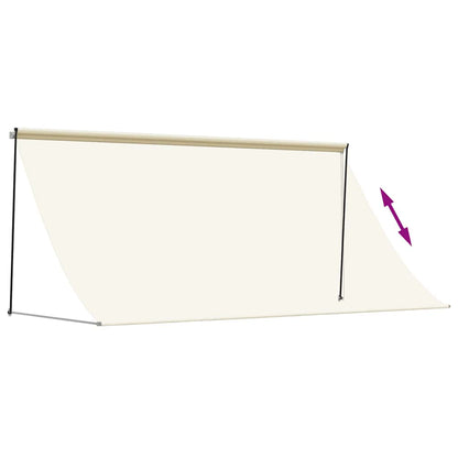 Toldo Retráctil De Tela Y Acero Crema 300x150 Cm_5