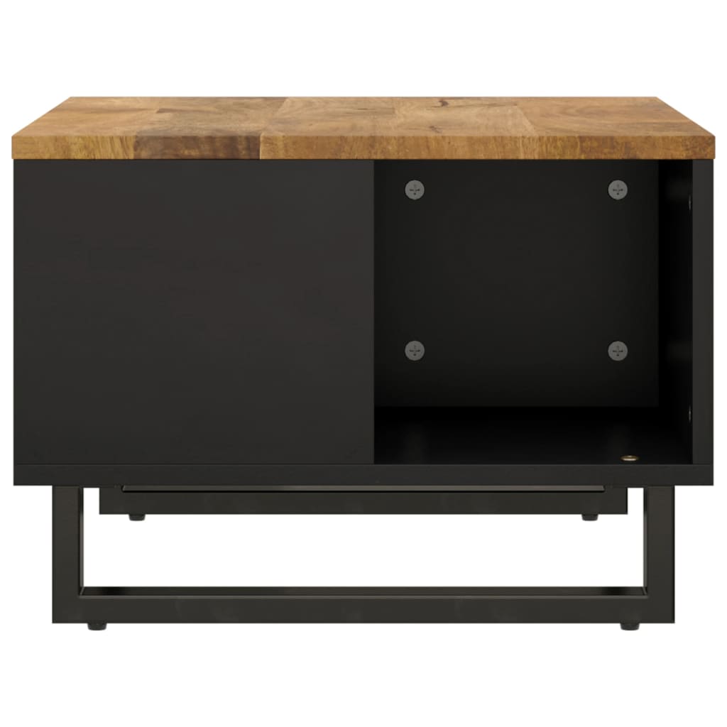 Mesa De Centro De Madera Maciza Mango 60x50x35 Cm_2