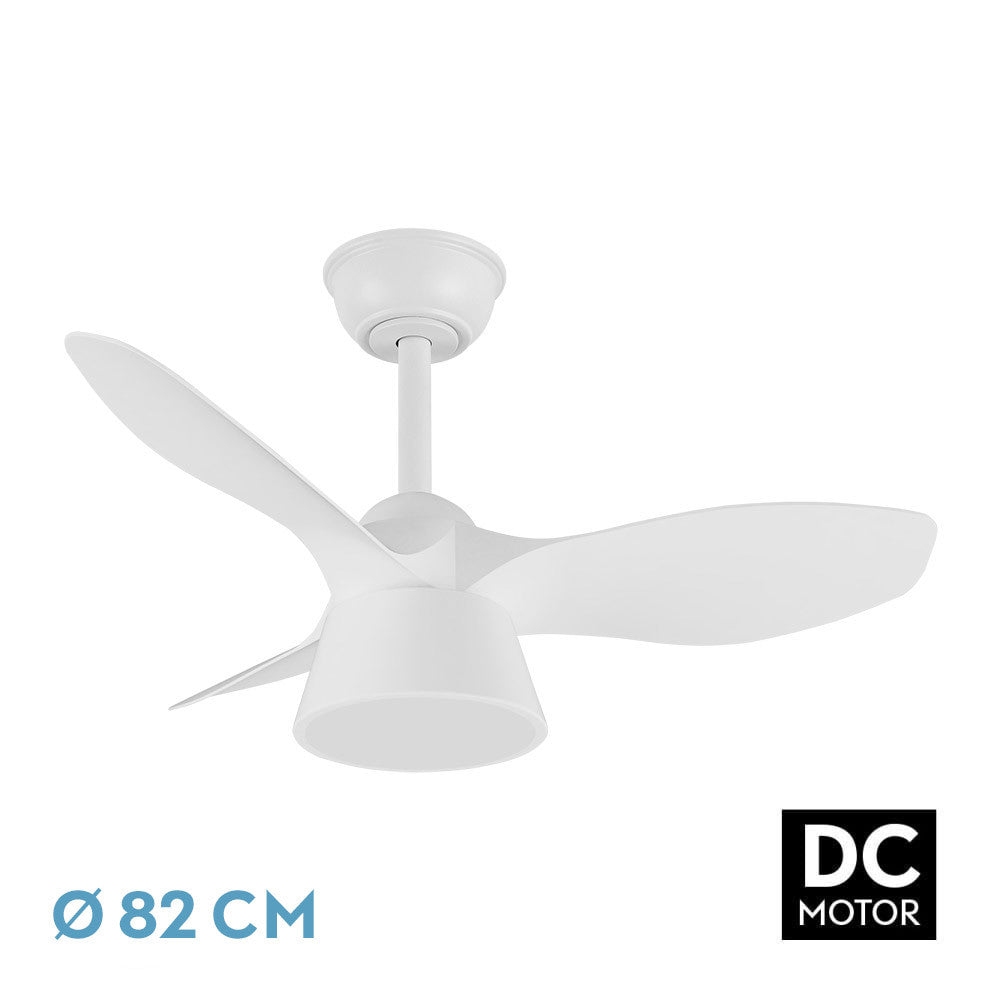 Ventilador Dc Cubico 36w 2680lm Blanco 3 Aspas 82d 3000k,4500k,6000k,remoto+tempor+memoria_0
