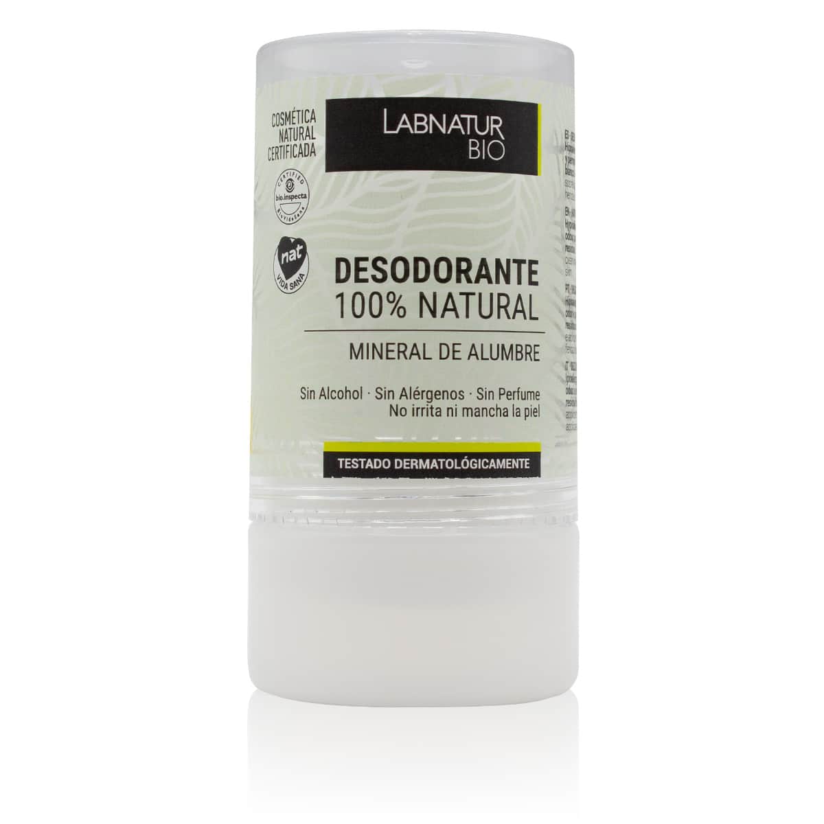 Desodorante Natural de Alumbre Stick Labnatur Bio 120 g | Control del Mal Olor | Sin Alcohol | Piel Sensible | Vegano_0