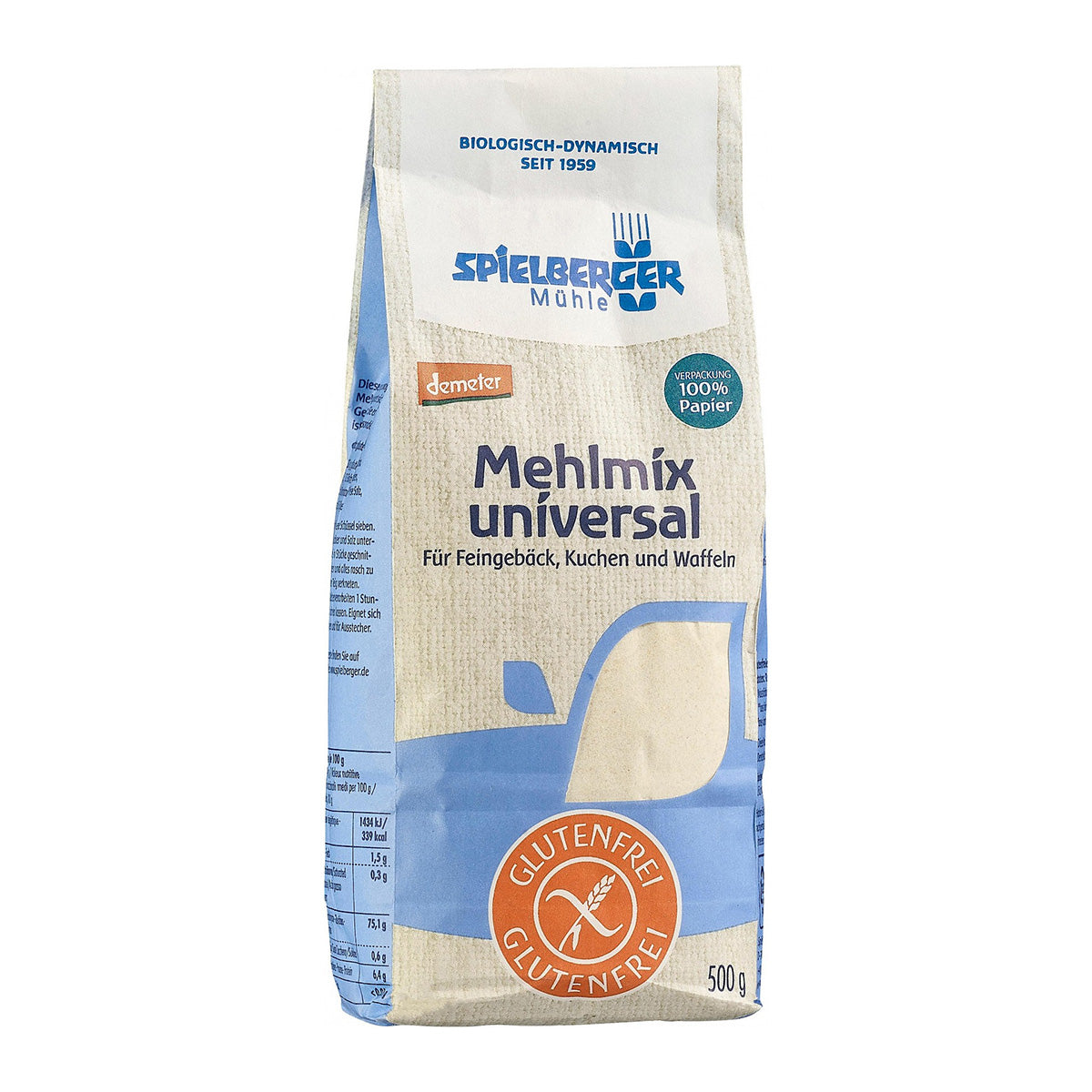 Preparado Harinas sin Gluten para Pasteles Naturata 500 g