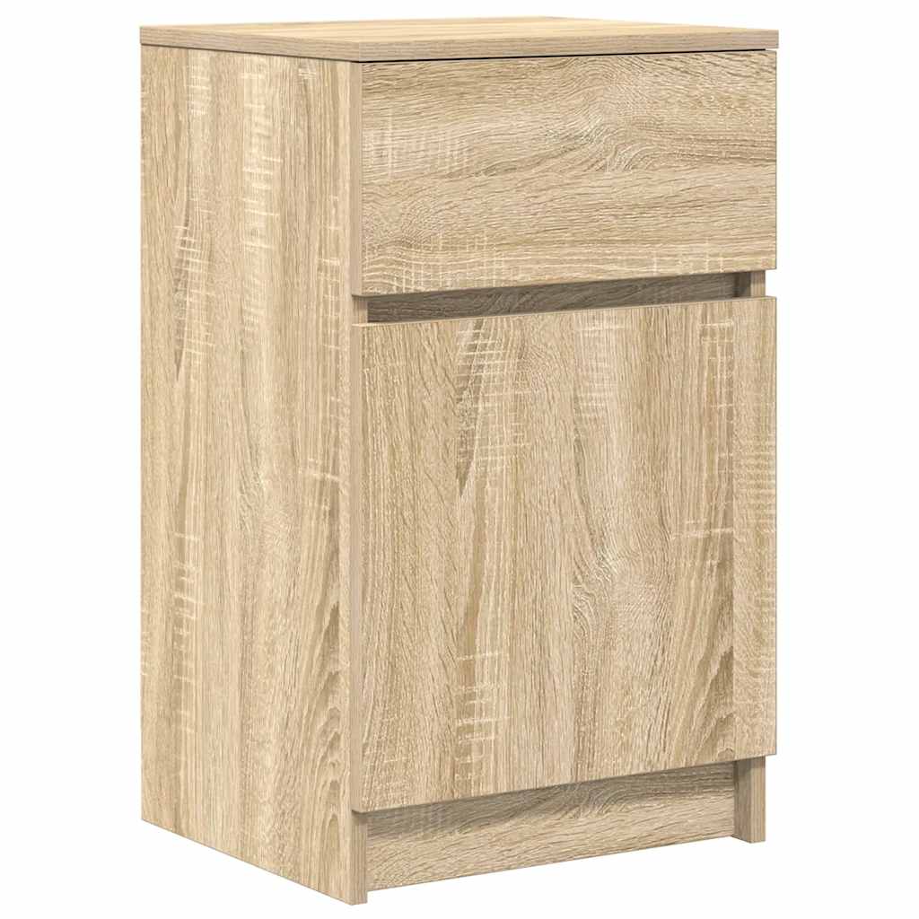 Mesitas Noche 2 Uds Madera Ingeniería Roble Sonoma 39x35x65 Cm_3