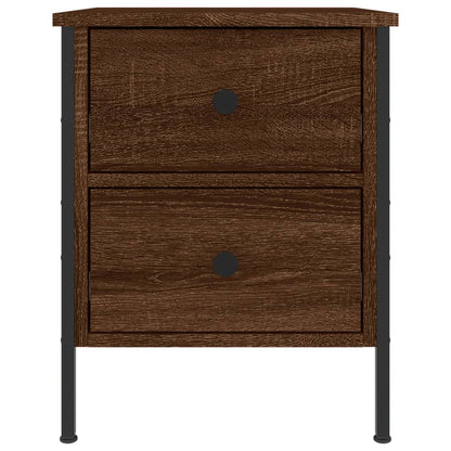 Mesitas Noche 2 Uds Madera Ingeniería Marrón Roble 40x42x50 Cm_4