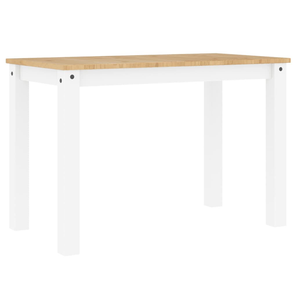 Mesa De Comedor Panama Madera Maciza Pino Blanco 117x60x75 Cm_0