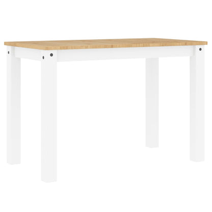 Mesa De Comedor Panama Madera Maciza Pino Blanco 117x60x75 Cm_0