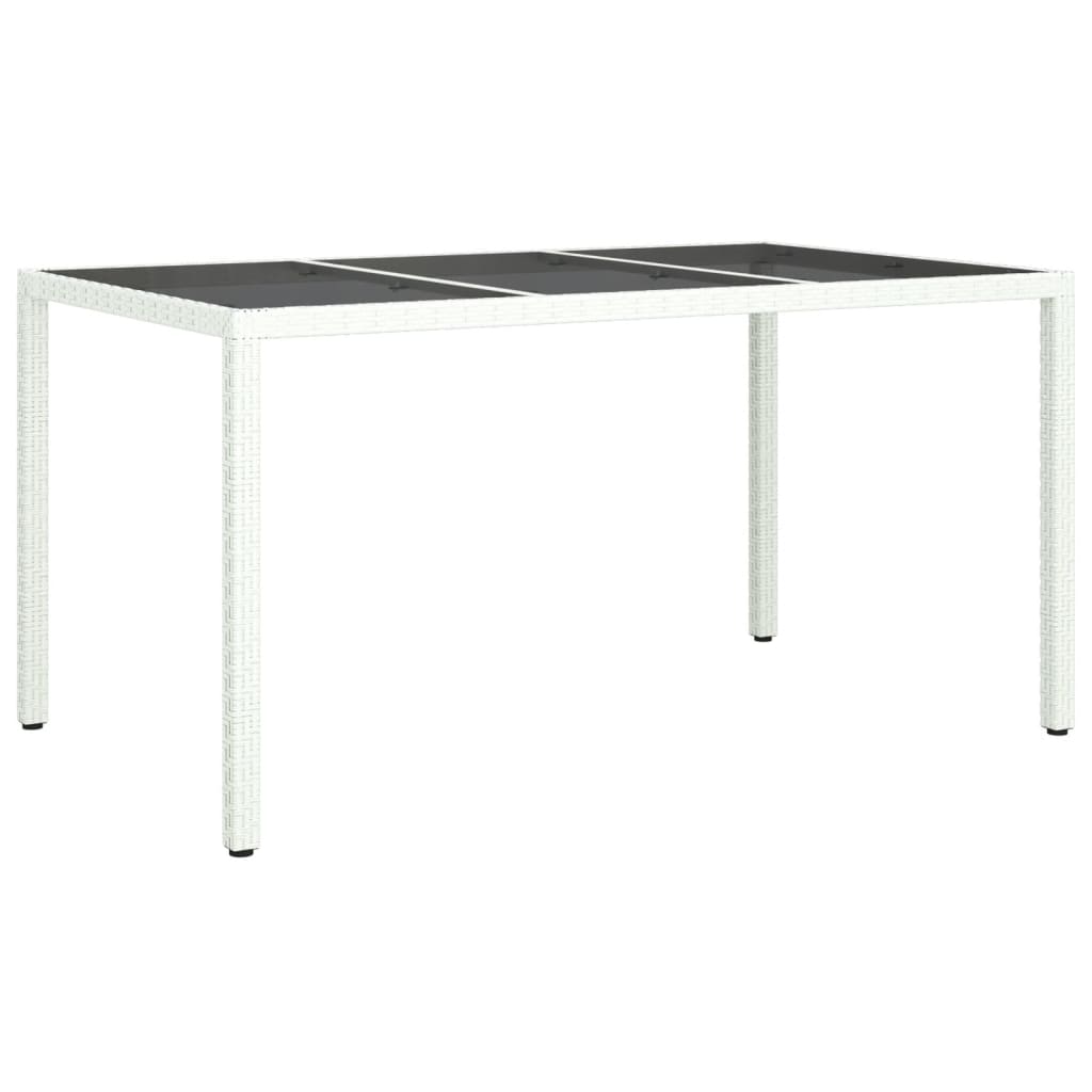 Vidaxl Set Comedor De Jardín 7 Pzas Con Cojines Ratán Sintético Blanco_5