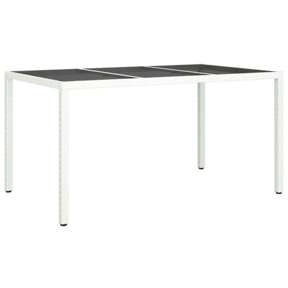 Vidaxl Set Comedor De Jardín 7 Pzas Con Cojines Ratán Sintético Blanco_5