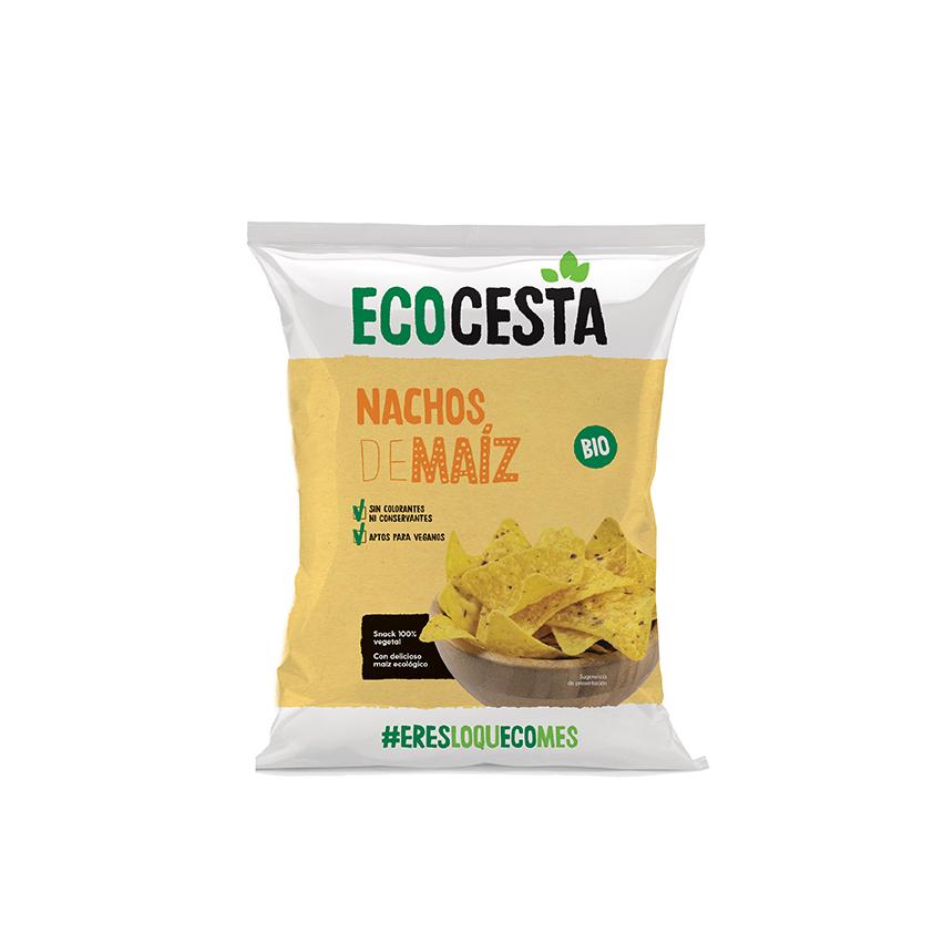 Nachos De Maiz Naturales Bio, 125G Ecocesta