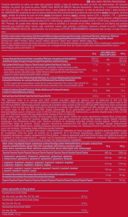 100% Whey Protein Professional - 1kg - Fresa - Proteina De Suero Whey - Scitec Nutrition_5