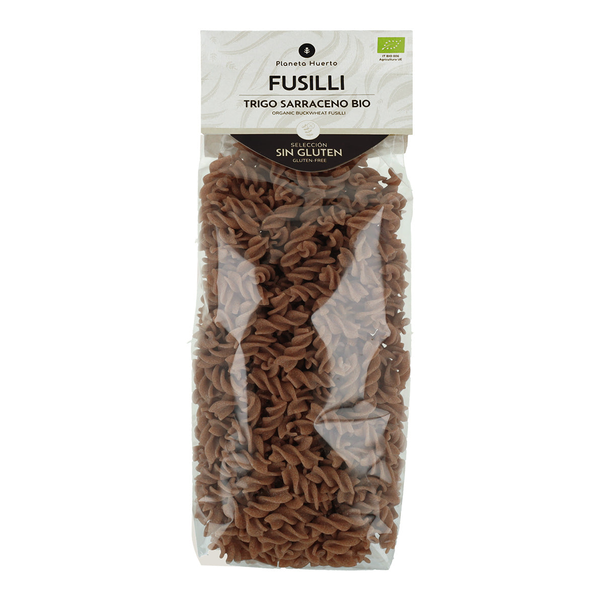 Espirales de trigo sarraceno ECO sin gluten Planeta Huerto 500 g