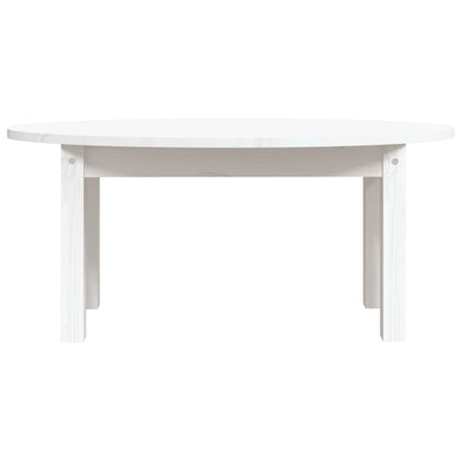 Mesa De Centro De Madera Maciza De Pino Blanco 80x40x35 Cm_3