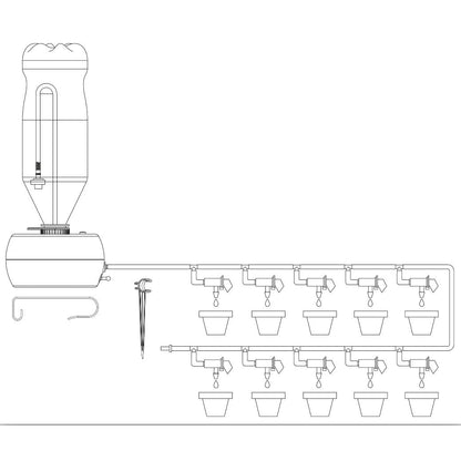 Kit de riego vacacional con bomba programable Aqua Control