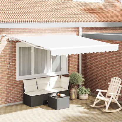 Toldo Retráctil Blanco 300 X 250 Cm Poliéster_1