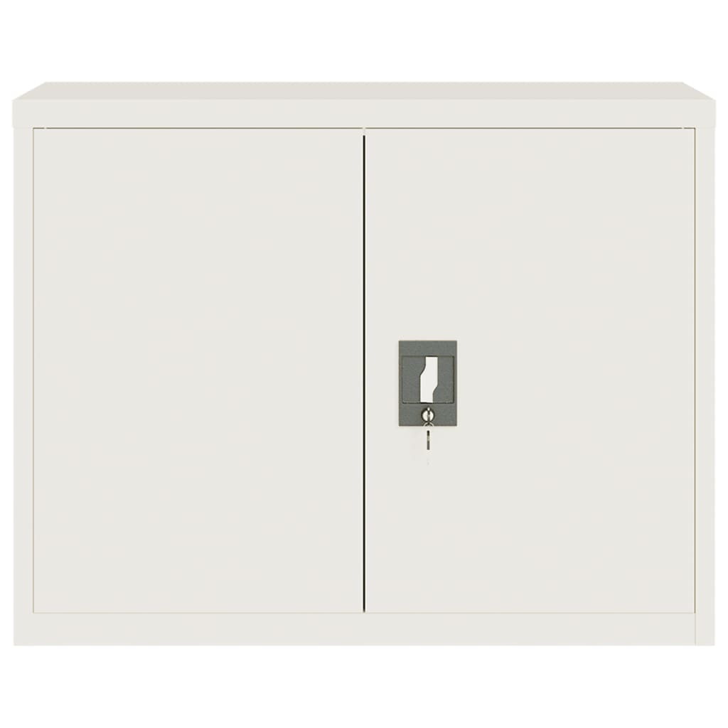 Armario Archivador De Acero Blanco 90x40x70 Cm_2