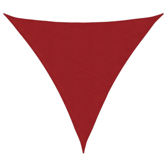Toldo De Vela Triangular Tela Oxford Rojo 4,5x4,5x4,5 M_0