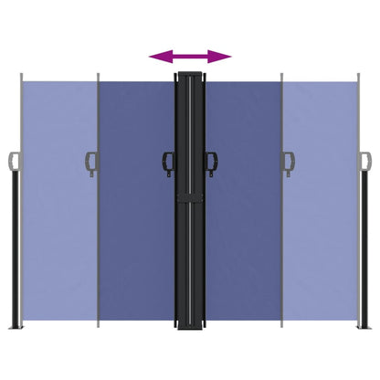 Vidaxl Toldo Lateral Retráctil Azul 180x1200 Cm_4