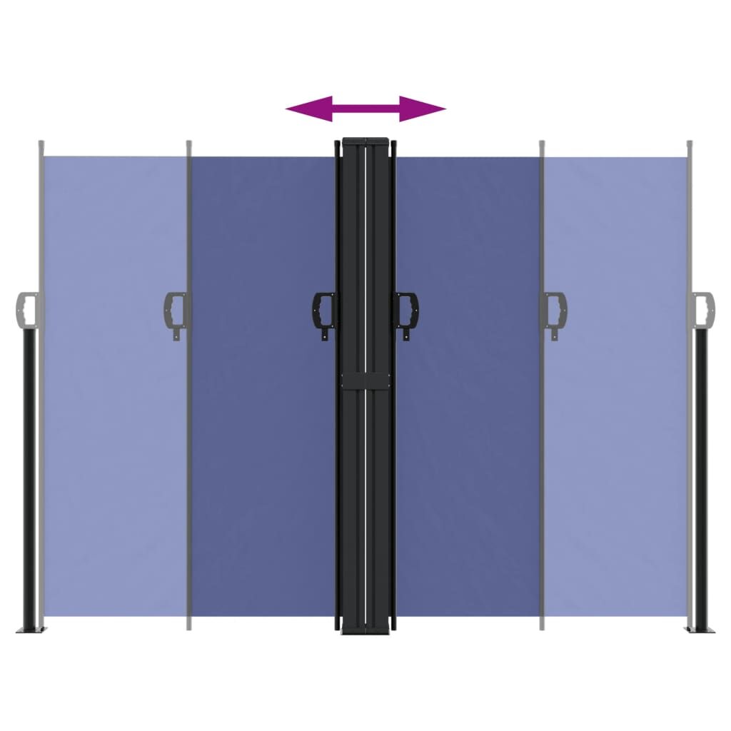 Vidaxl Toldo Lateral Retráctil Azul 180x1000 Cm_4