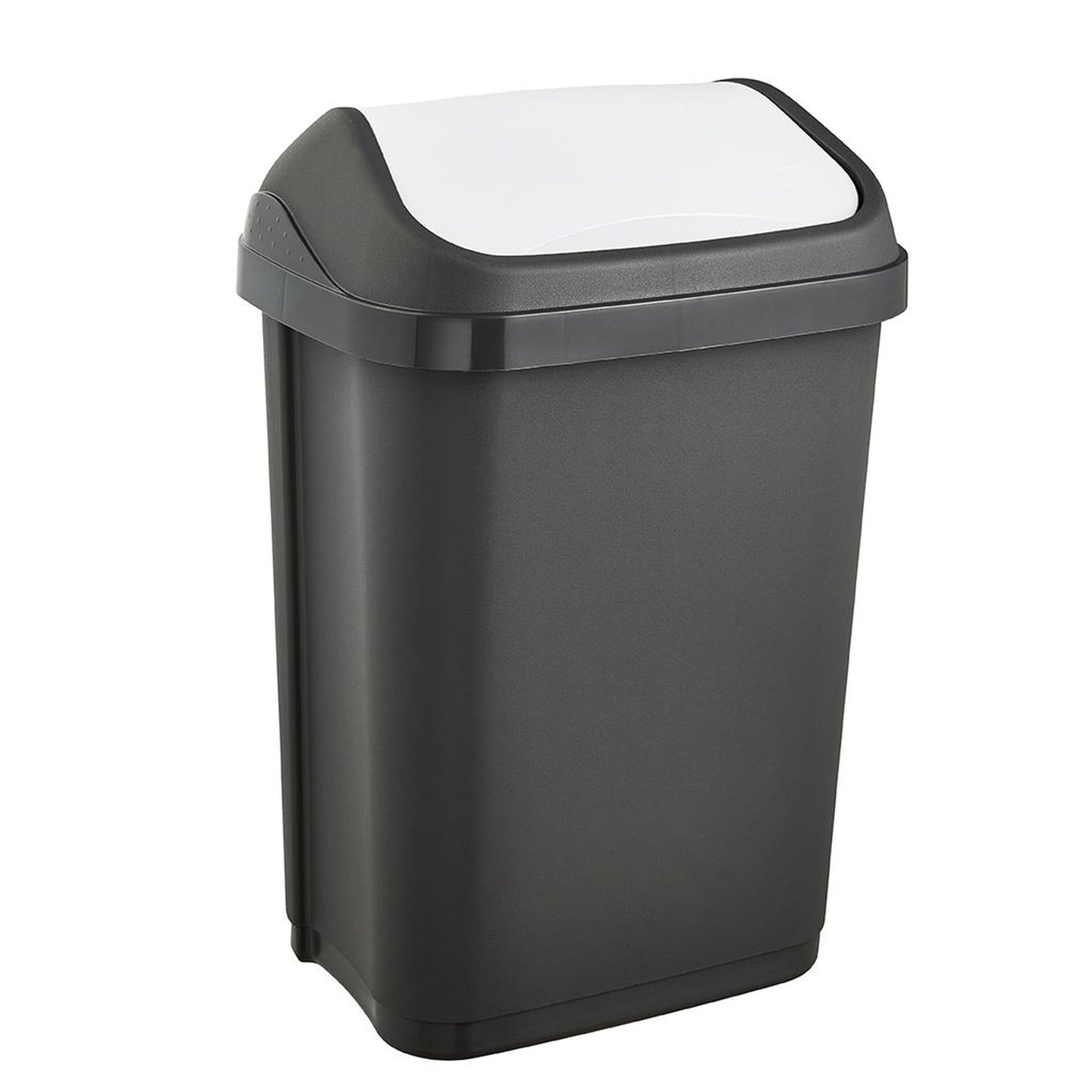 Cubo De Basura Con Tapa Basculante, 10 L, Swantje, Grafito_0
