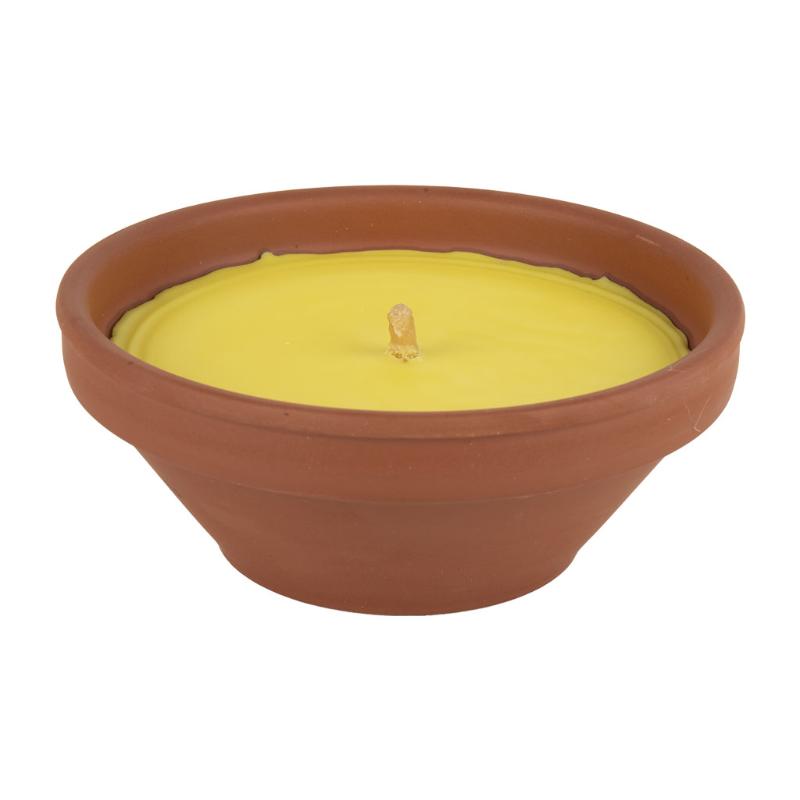 Vela Aromática De Citronela Recipiente Terracota 300 G Caja 6 Unid._0