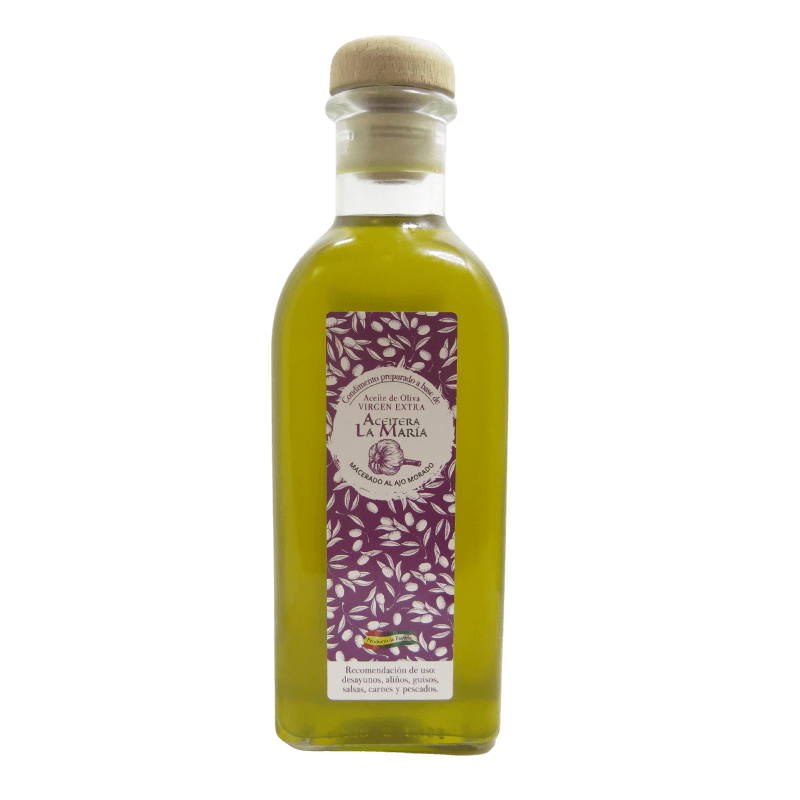 Aceite De Oliva Virgen Extra Macerado Al Ajo Morado 50 Cl Con Vertedor