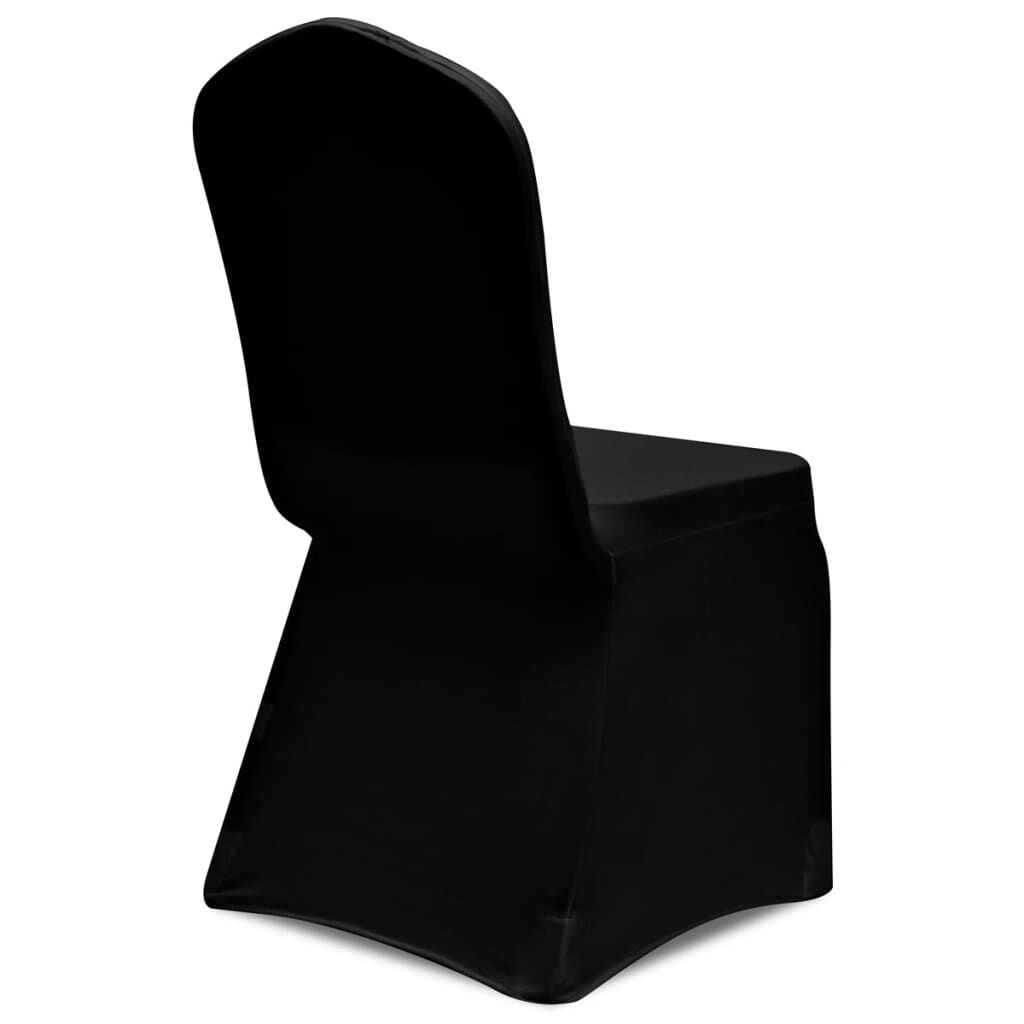 Vidaxl Funda De Silla Elástica 18 Unidades Negro_4