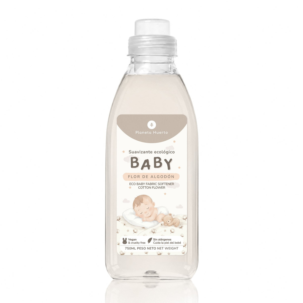Baby Suavizante para ropa Flor de Algodón ECO Planeta Huerto 750 ml