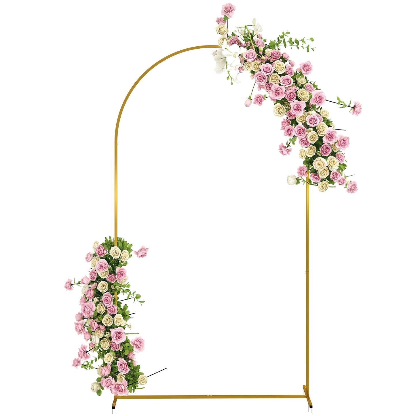 Outsunny Arco De Jardín De Metal Para Rosas Con Recubrimiento En Polvo Dorado_0
