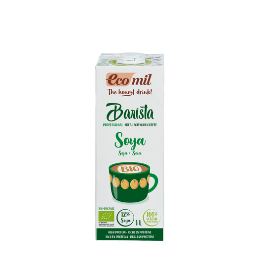 Bebida Vegetal Soja Barista baja en azúcar Ecomil 1 L