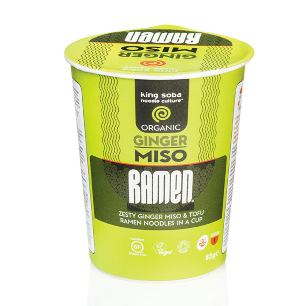 Vaso De Sopa Ramen De Miso Sin Gluten Bio KING SOBA 85 g