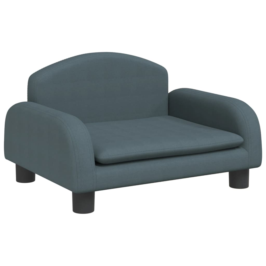 Cama Para Perros De Tela Gris Oscuro 50x40x30 Cm / Vetonek_1