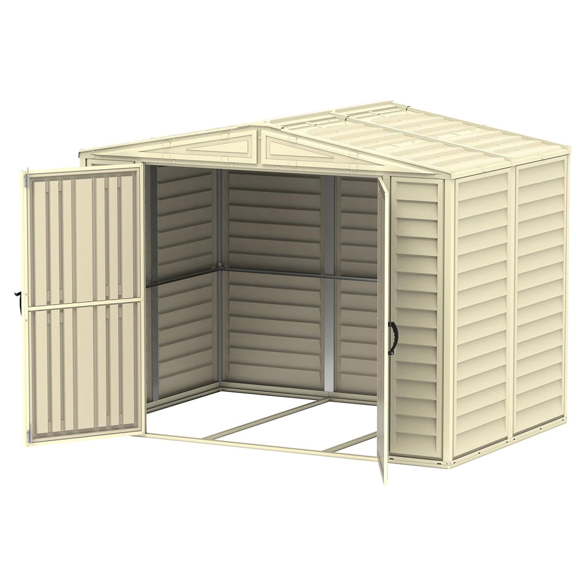 Caseta Jardín Duramate 8×6 Pvc Marfil_1