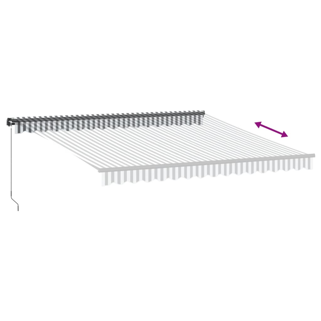 Toldo Retráctil Manual Con Luz Led Antracita Y Blanco 400x350cm_5