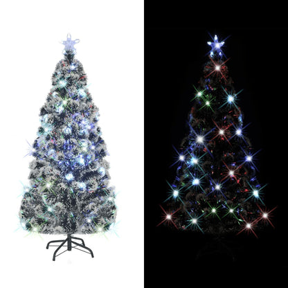 Vidaxl Árbol De Navidad Artificial Con Soporte/led Fibra Óptica 150 Cm_0