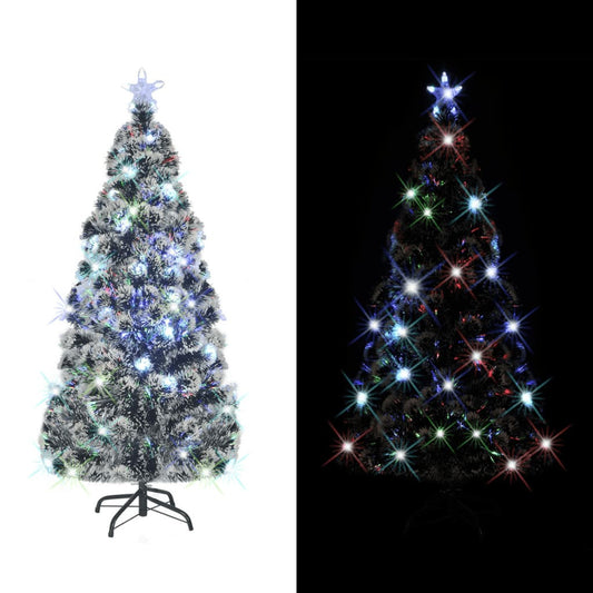 Vidaxl Árbol De Navidad Artificial Con Soporte/led Fibra Óptica 150 Cm_0