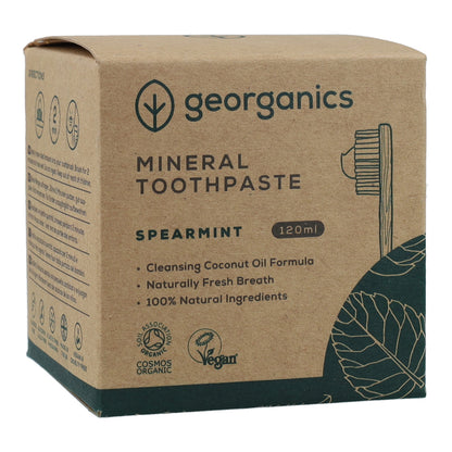 Dentífrico natural Hierbabuena  y Coco Georganics 120 ml