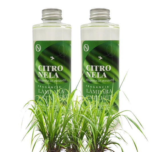 Pack 2x Fragancia Para Lámpara Catalítica 200ml: Aroma Citronela - Disfruta De Tu Aroma Favorito Durante Más Tiempo_0