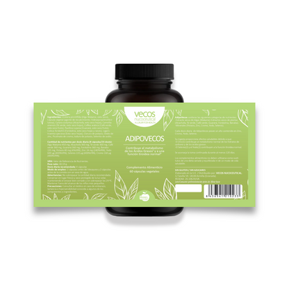 Adipovecos Vecos 60 Cápsulas | Quema De Grasa Y Control De Peso | Té Verde, Guaraná Y Forskolina_4