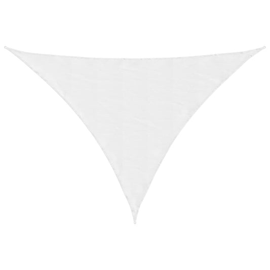 Vidaxl Toldo De Vela Triangular Tela Oxford Blanco 3x4x4 M_0