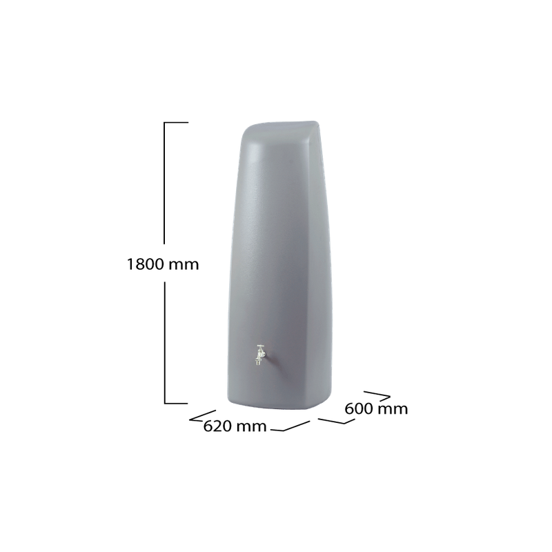 Depósito decorativo y práctico Elegance gris Graf 400 L