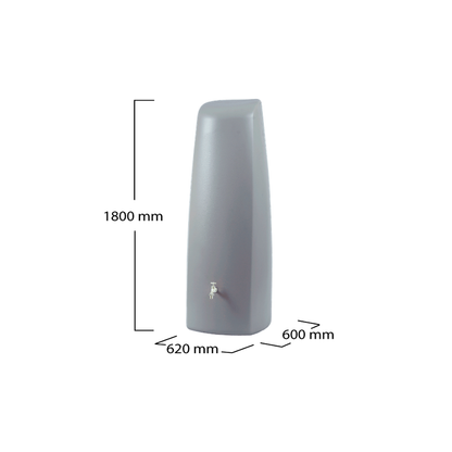 Depósito decorativo y práctico Elegance gris Graf 400 L